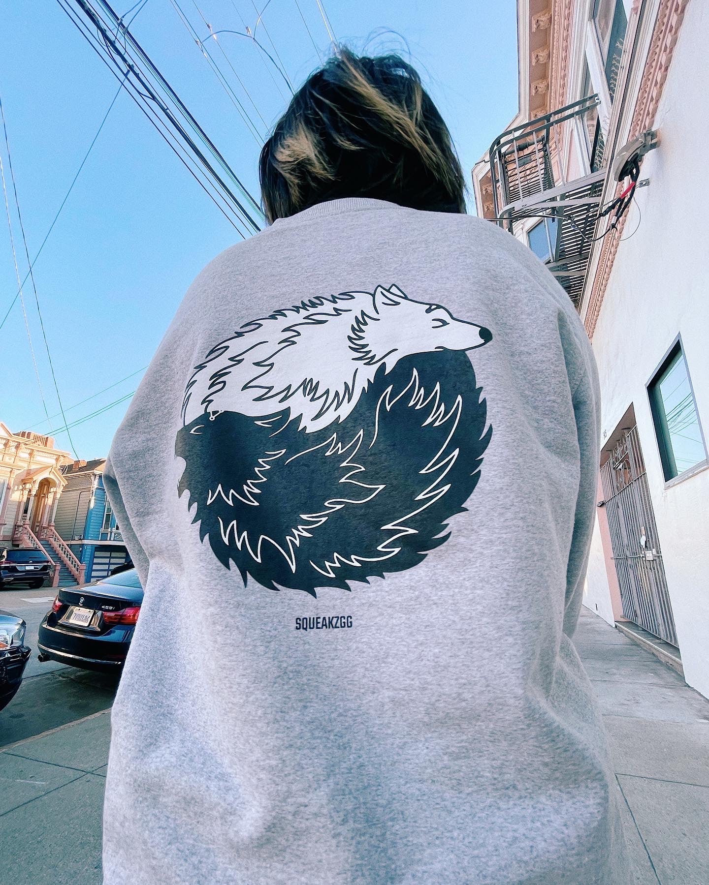 玉犬 crewneck (eco-friendly)
