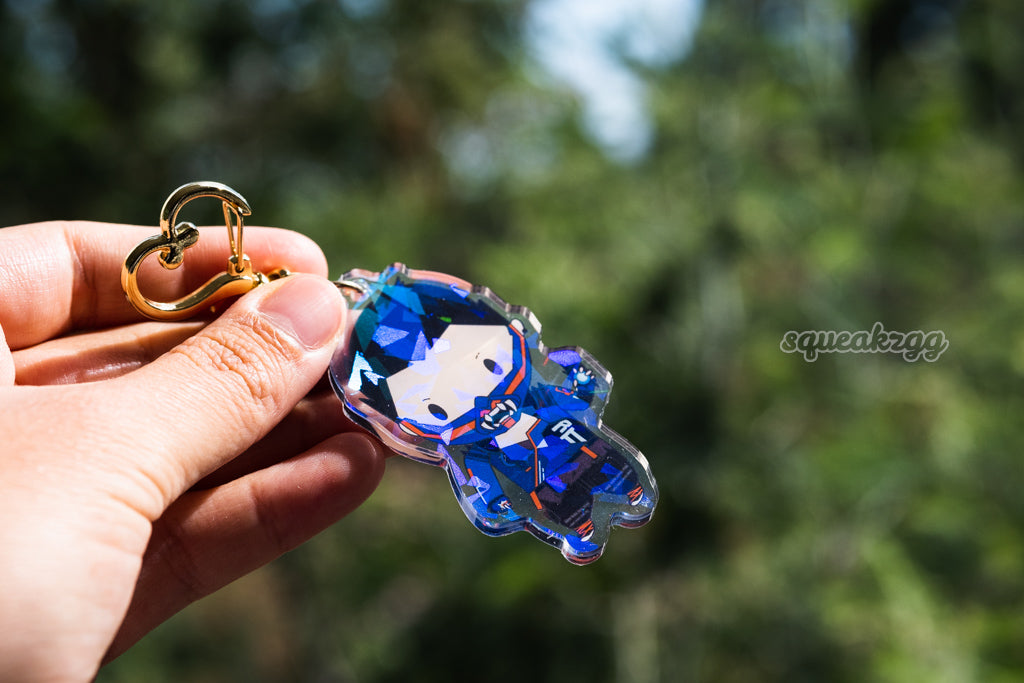 Yoru holographic keychain