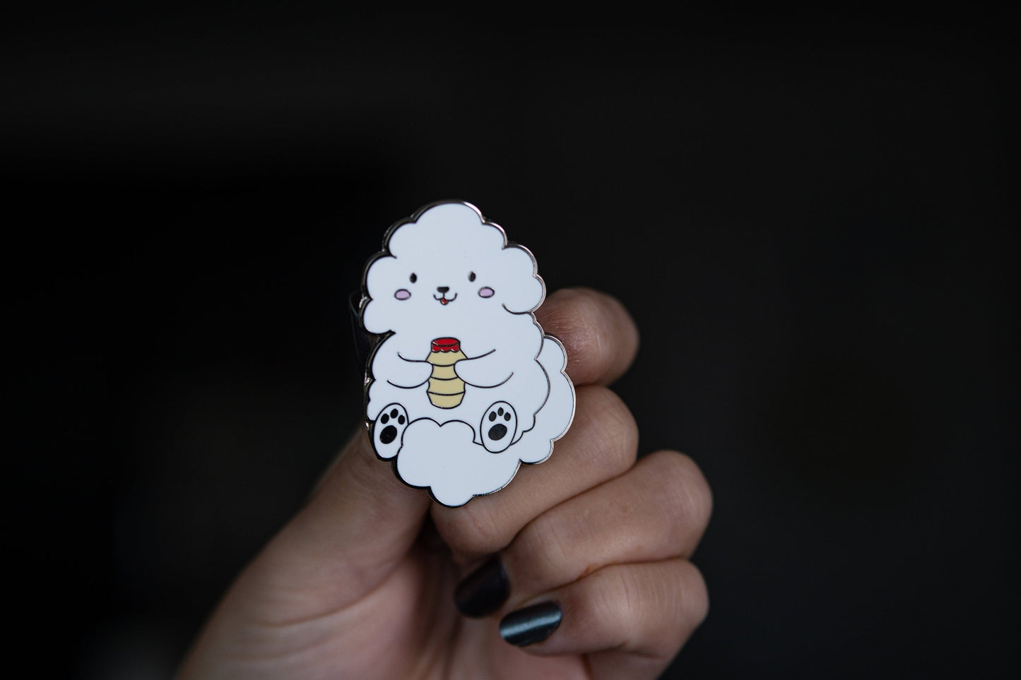 Yogurt enamel pin