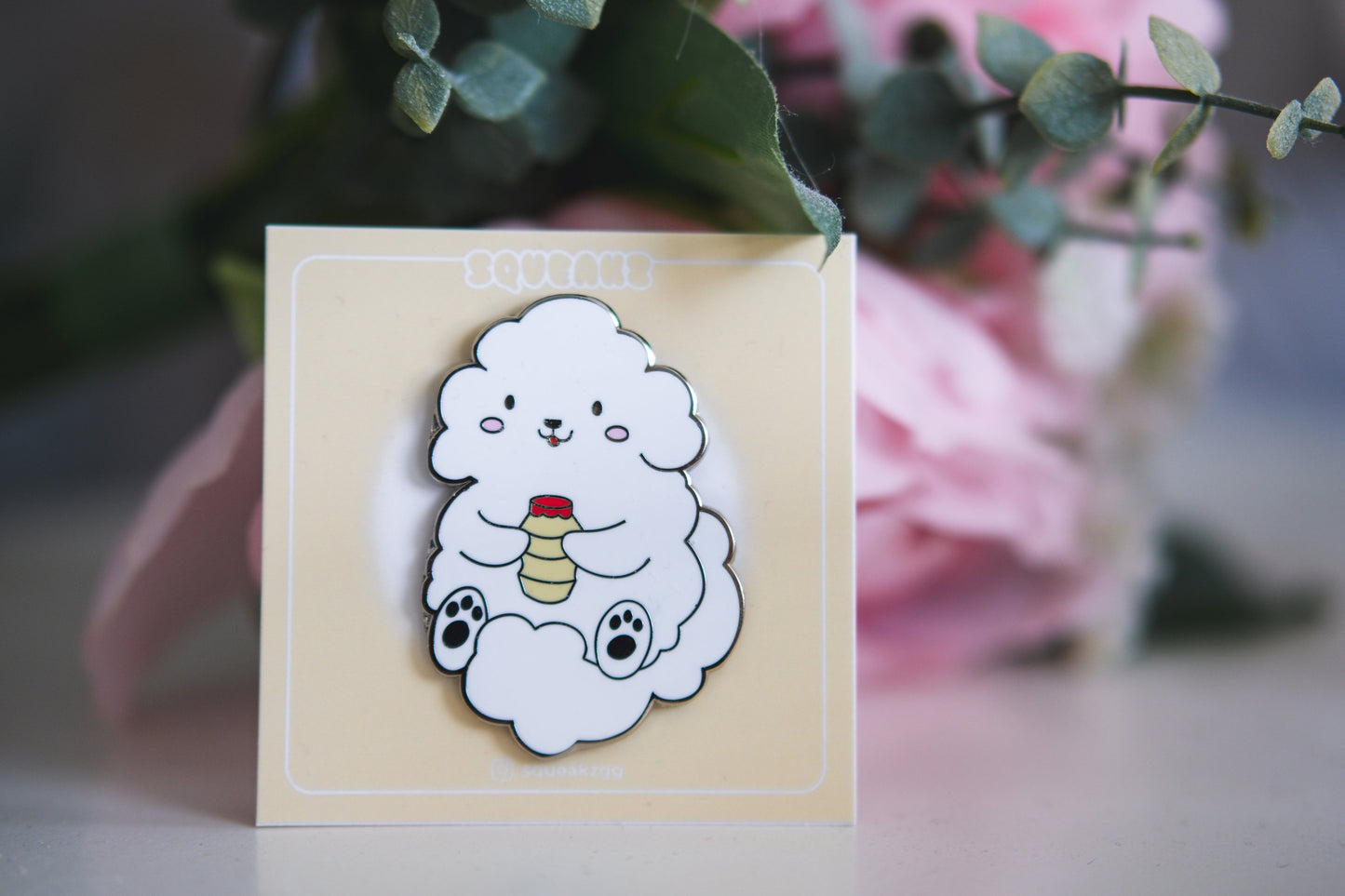 Yogurt enamel pin