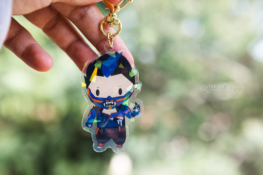 Yoru holographic keychain