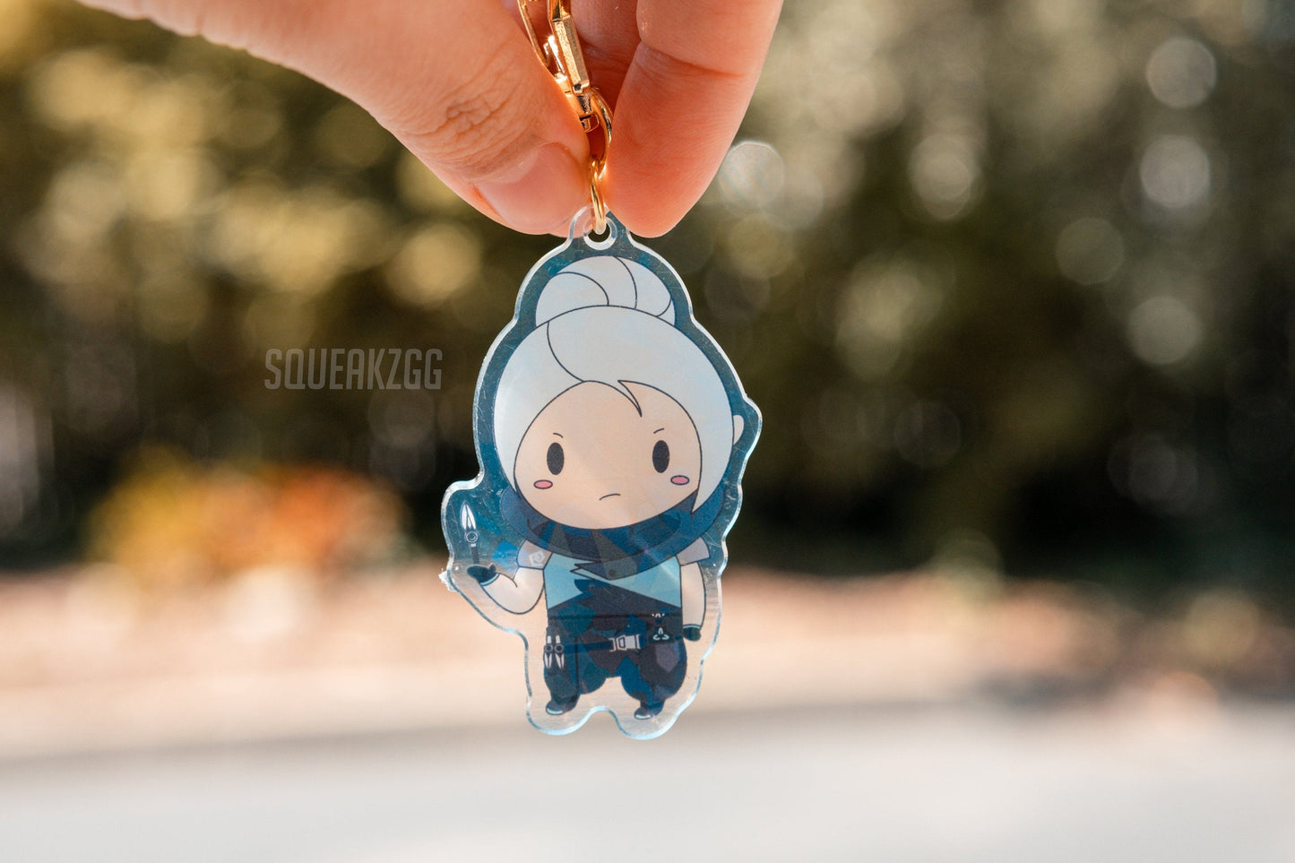 Jett holographic keychain