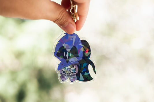 Omen holographic keychain