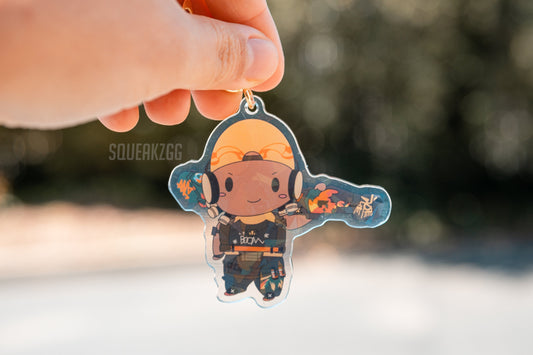 Raze holographic keychain